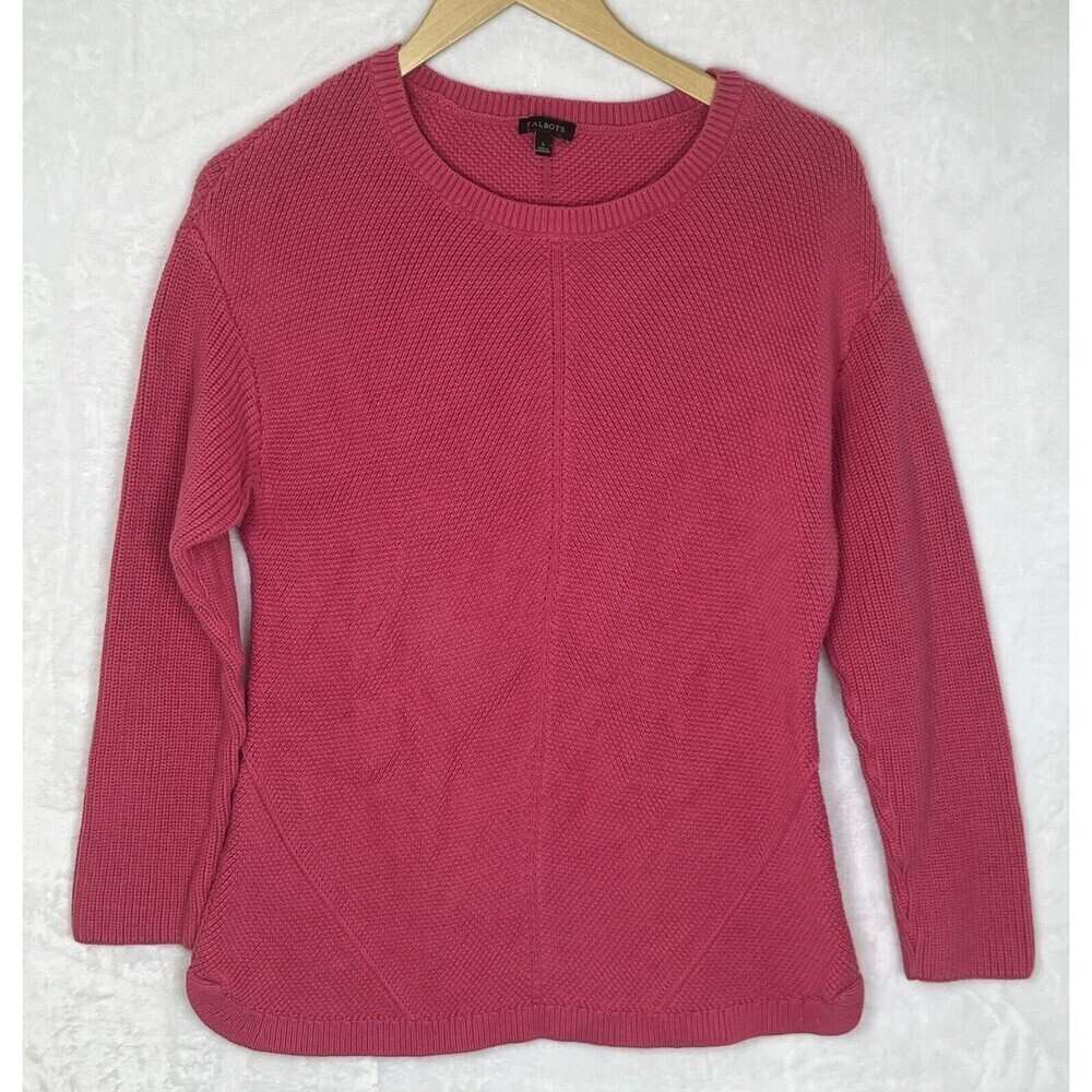 Talbots Pullover Sweater Women's Pima Cotton Pink Size Large